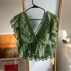 Tularosa green blouse